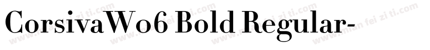 CorsivaW06 Bold Regular字体转换